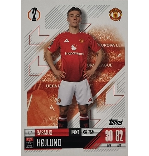 Topps Champions League Match Attax 2024/2025 / 107 Rasmus Hojlund