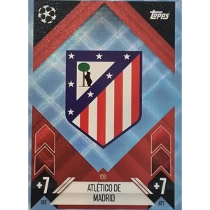 Topps Champions League Match Attax 2024/2025 / 109 Atletico Madrid Logo / Blau Parallel