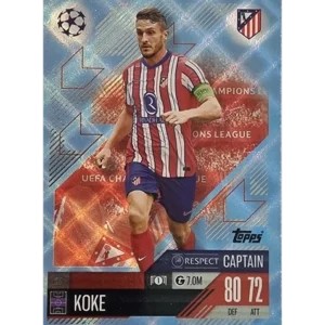 Topps Champions League Match Attax 2024/2025 / 113 Koke / Blau Parallel