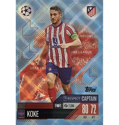 Topps Champions League Match Attax 2024/2025 / 113 Koke / Blau Parallel