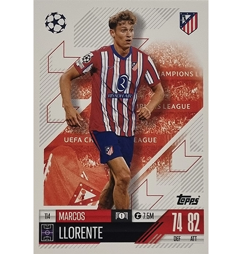 Topps Champions League Match Attax 2024/2025 / 114 Marcos Llorente