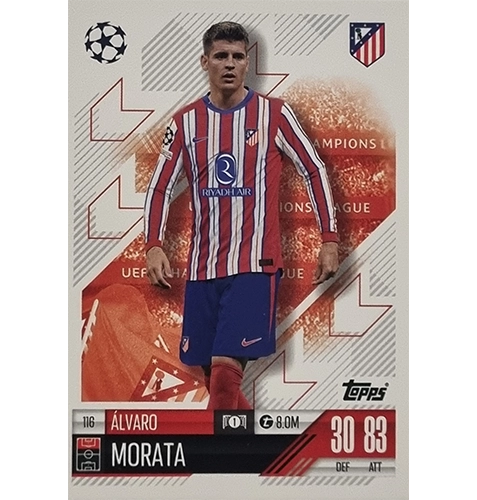 Topps Champions League Match Attax 2024/2025 / 116 Alvaro Morata