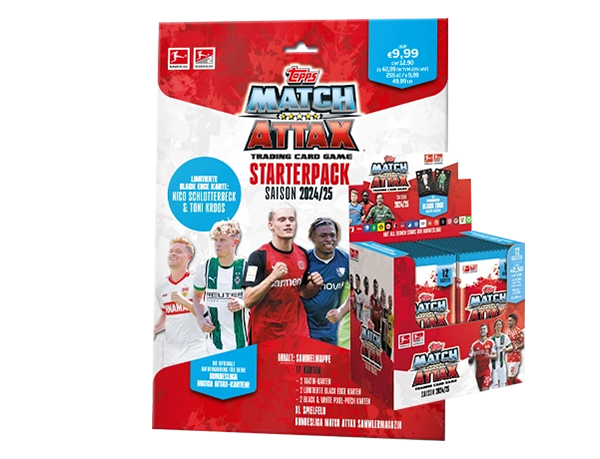 Topps Bundesliga Match Attax 2024/25 / 1x Starterpack inkl 1x Display