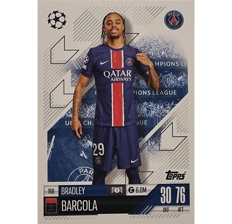 Topps Champions League Match Attax 2024/2025 / 168 Bradley Barcola