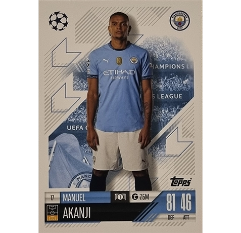 Topps Champions League Match Attax 2024/2025 / 017 Manuel Akanji