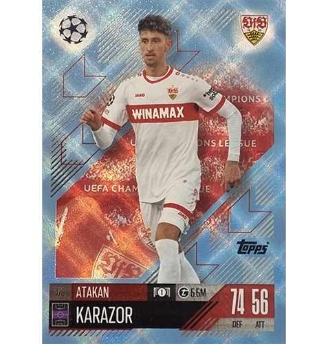 Topps Champions League Match Attax 2024/2025 / 179 Atakan Karazor / Blau Parallel