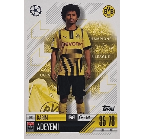 Topps Champions League Match Attax 2024/2025 / 188 Karim Adeyemi