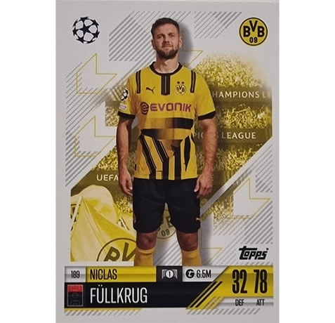 Topps Champions League Match Attax 2024/2025 / 189 Niclas Füllkrug