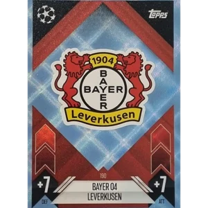 Topps Champions League Match Attax 2024/2025 / 190 Bayer Leverkusen Logo / Blau Parallel