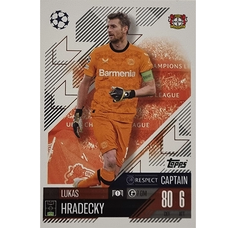 Topps Champions League Match Attax 2024/2025 / 191 Lukas Hradecky