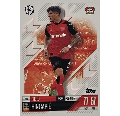 Topps Champions League Match Attax 2024/2025 / 194 Piero Hincapie