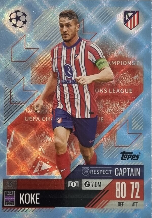 Topps Champions League Match Attax 2024/2025 / 113 Koke / Blau Parallel