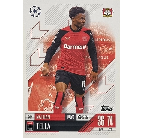 Topps Champions League Match Attax 2024/2025 / 204 Nathan Tella