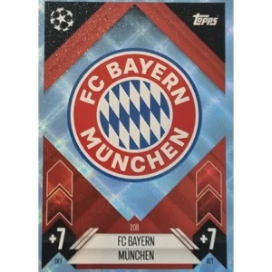 Topps Champions League Match Attax 2024/2025 / 208 Bayern München Logo/ Blau Parallel