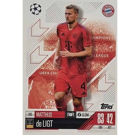 Topps Champions League Match Attax 2024/2025 / 210 Matthijs de Ligt