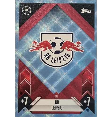 Topps Champions League Match Attax 2024/2025 / 226 RB Leipzig Logo / Blau Parallel