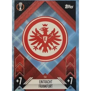 Topps Champions League Match Attax 2024/2025 / 244 Eintracht Frankfurt Logo / Blau Parallel