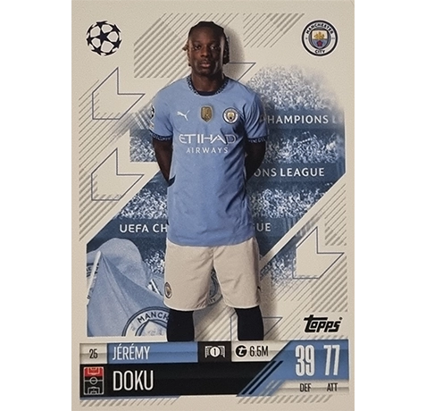 Topps Champions League Match Attax 2024/2025 / 025 Jeremy Doku