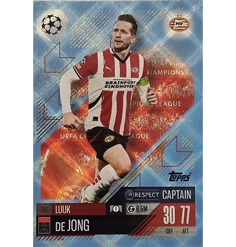 Topps Champions League Match Attax 2024/2025 / 261 Luuk de Jong / Blau Parallel