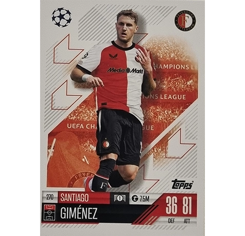 Topps Champions League Match Attax 2024/2025 / 270 Santiago Gimenez