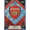 Topps Champions League Match Attax 2024/2025 / 028 Arsenal Logo / Blau Parallel