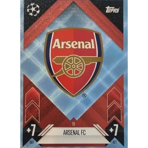 Topps Champions League Match Attax 2024/2025 / 028 Arsenal Logo / Blau Parallel