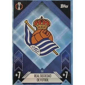 Topps Champions League Match Attax 2024/2025 / 280 Real Sociedad Logo / Blau Parallel