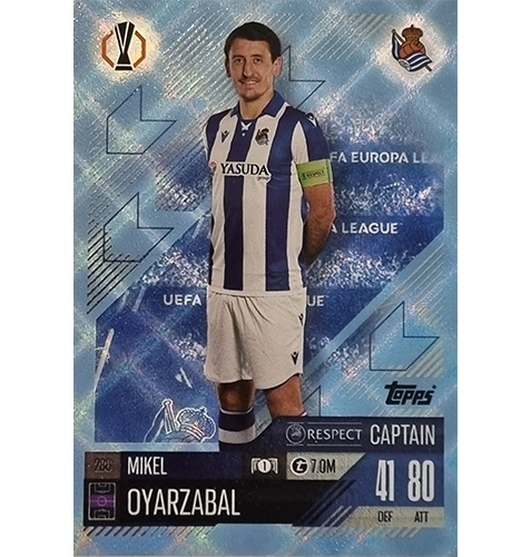 Topps Champions League Match Attax 2024/2025 / 286 Mikel Oyarzabal / Blau Parallel