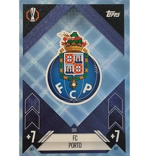 Topps Champions League Match Attax 2024/2025 / 289 FC Porto Logo / Blau Parallel