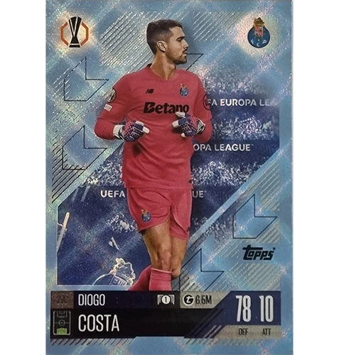 Topps Champions League Match Attax 2024/2025 / 290 Diogo Costa / Blau Parallel