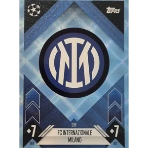 Topps Champions League Match Attax 2024/2025 / 298 Inter Mailand Logo / Blau Parallel