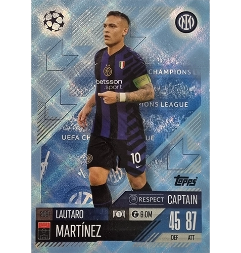 Topps Champions League Match Attax 2024/2025 / 306 Lautaro Martinez / Blau Parallel