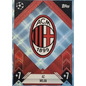 Topps Champions League Match Attax 2024/2025 / 307 AC Mailand Logo / Blau Parallel