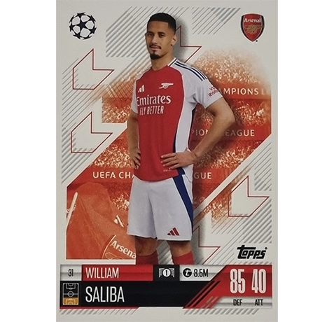 Topps Champions League Match Attax 2024/2025 / 031 William Saliba