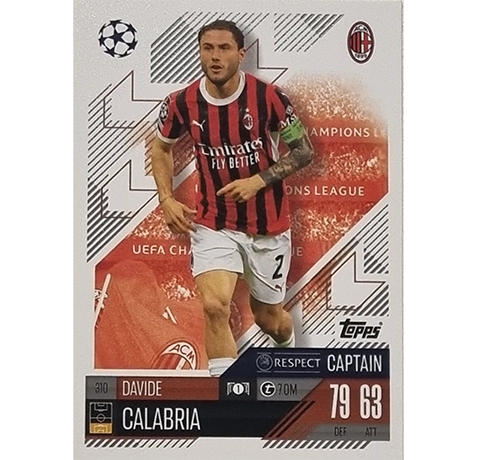 Topps Champions League Match Attax 2024/2025 / 310 Davide Calabria