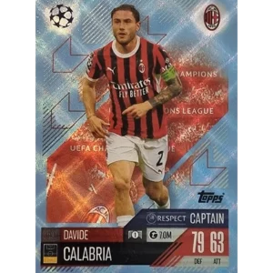 Topps Champions League Match Attax 2024/2025 / 310 Davide Calabria / Blau Parallel