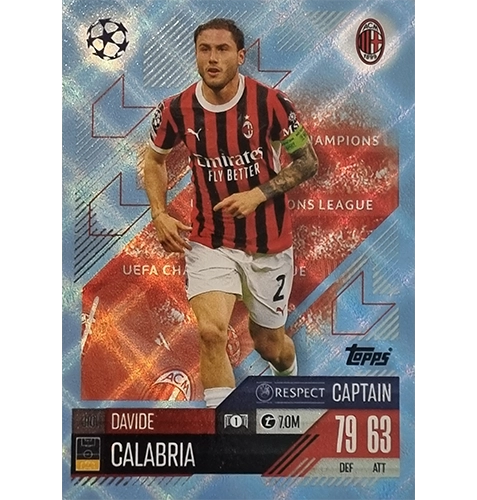 Topps Champions League Match Attax 2024/2025 / 310 Davide Calabria / Blau Parallel