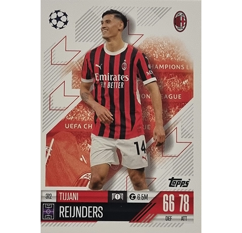 Topps Champions League Match Attax 2024/2025 / 312 Tijjani Reijnders