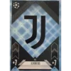 Topps Champions League Match Attax 2024/2025 / 316 Juventus Turin Logo / Blau Parallel