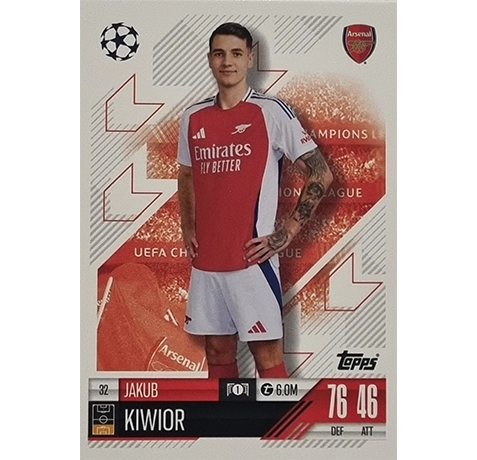 Topps Champions League Match Attax 2024/2025 / 032 Jakub Kiwior