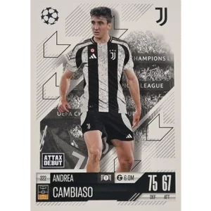 Topps Champions League Match Attax 2024/2025 / 322 Andrea Cambiaso