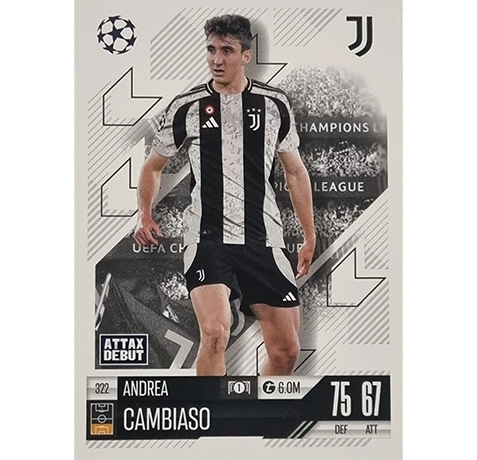 Topps Champions League Match Attax 2024/2025 / 322 Andrea Cambiaso