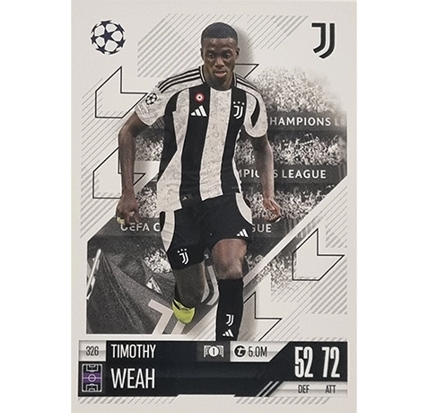 Topps Champions League Match Attax 2024/2025 / 326 Timothy Weah