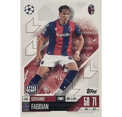 Topps Champions League Match Attax 2024/2025 / 339 Giovanni Fabbian