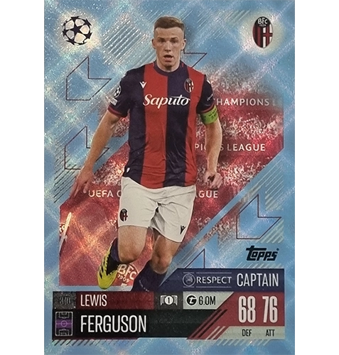 Topps Champions League Match Attax 2024/2025 / 340 Lewis Ferguson / Blau Parallel