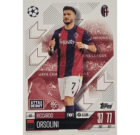 Topps Champions League Match Attax 2024/2025 / 341 Riccardo Orsolini