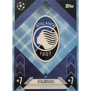 Topps Champions League Match Attax 2024/2025 / 343 Atalanta Bergamo Logo / Blau Parallel