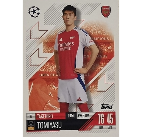 Topps Champions League Match Attax 2024/2025 / 035 Takehiro Tomiyasu