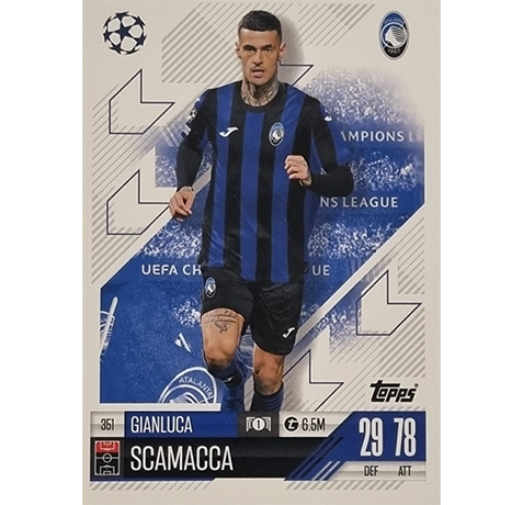 Topps Champions League Match Attax 2024/2025 / 351 Gianluca Scamacca