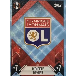 Topps Champions League Match Attax 2024/2025 / 352 Olympique Lyon Logo / Blau Parallel